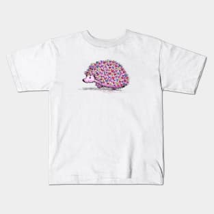 Hedgehog Love Cute Hearts Kids T-Shirt